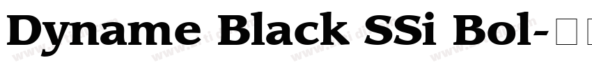 Dyname Black SSi Bol字体转换 Dyname Black SSi Bol字体转换